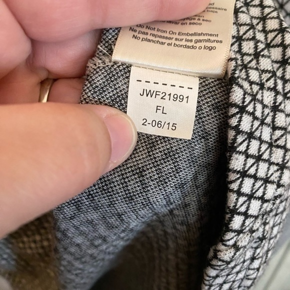 Merrell Indira Snap Button Placket Geometric Long Sleeve Top Size XS - Picture 5 of 6